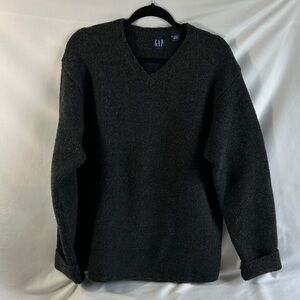 GAP Men's Black LambswoolSweater